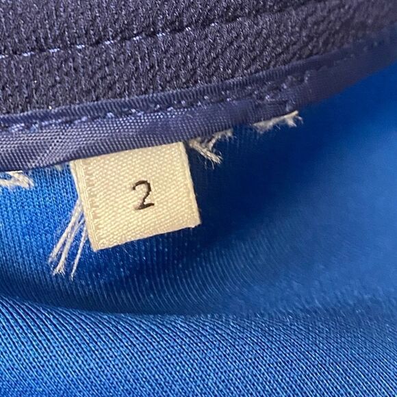 Sandro Paris Blue Classic Fit and Flare Mini‎ Skirt Sz 2 - Picture 5 of 5